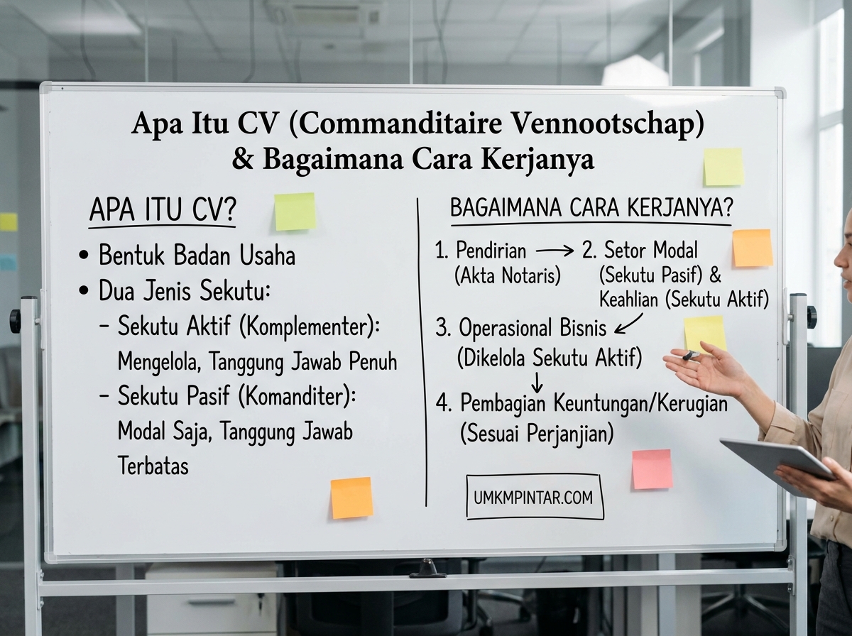 Apa Itu CV (Commanditaire Vennootschap) dan Bagaimana Cara Kerjanya