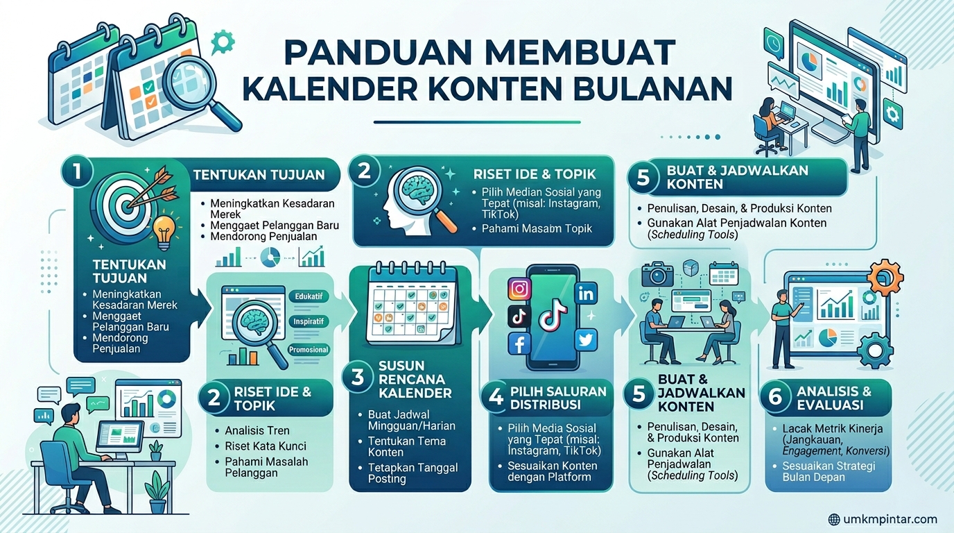 Cara Membuat Kalender Konten Bulanan