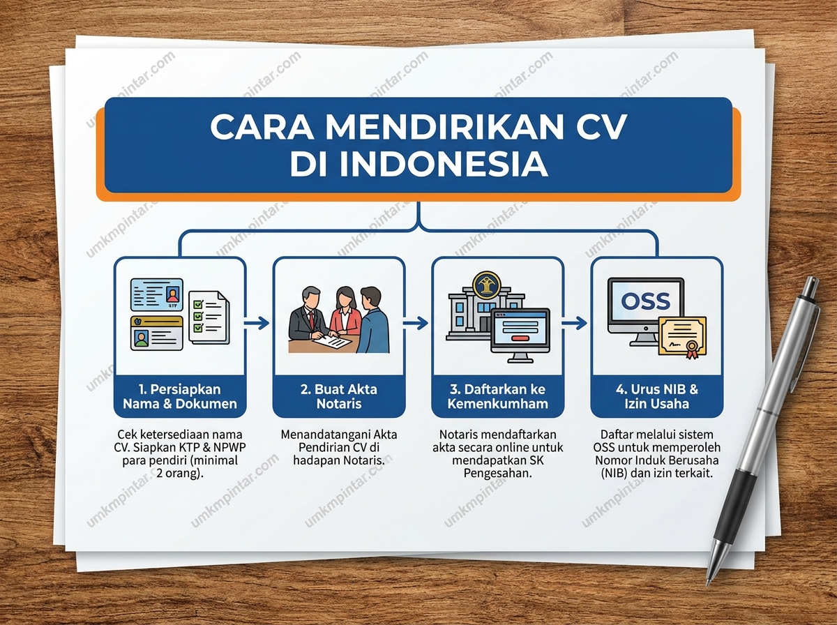 Cara Mendirikan CV di Indonesia