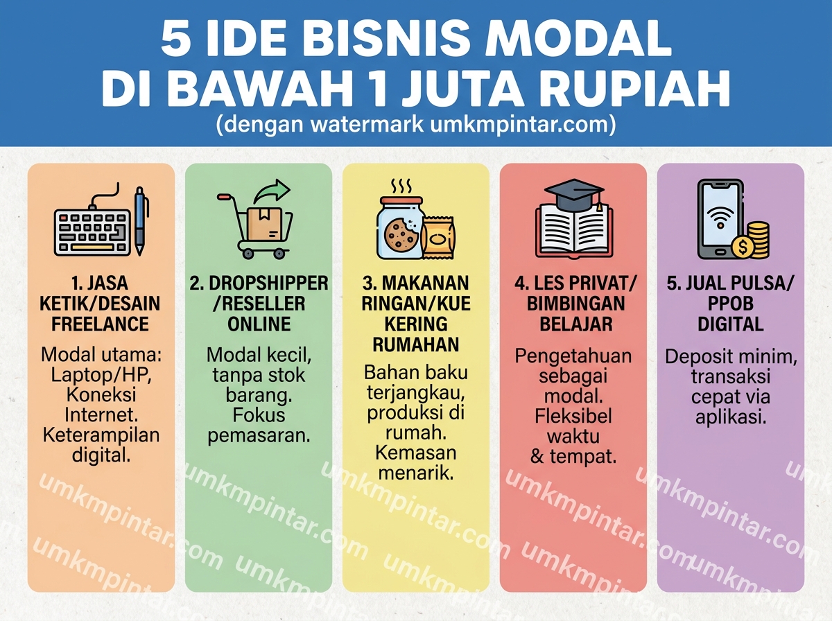 Ide Bisnis Modal di Bawah 1 Juta