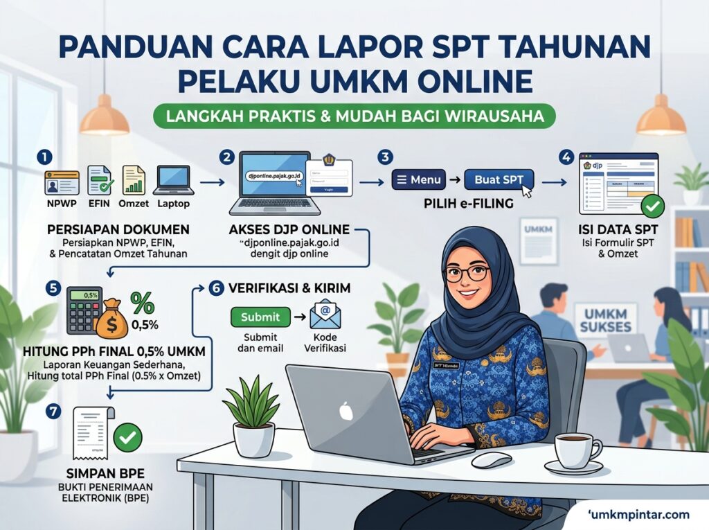 Cara Lapor SPT Tahunan untuk Pelaku UMKM secara Online