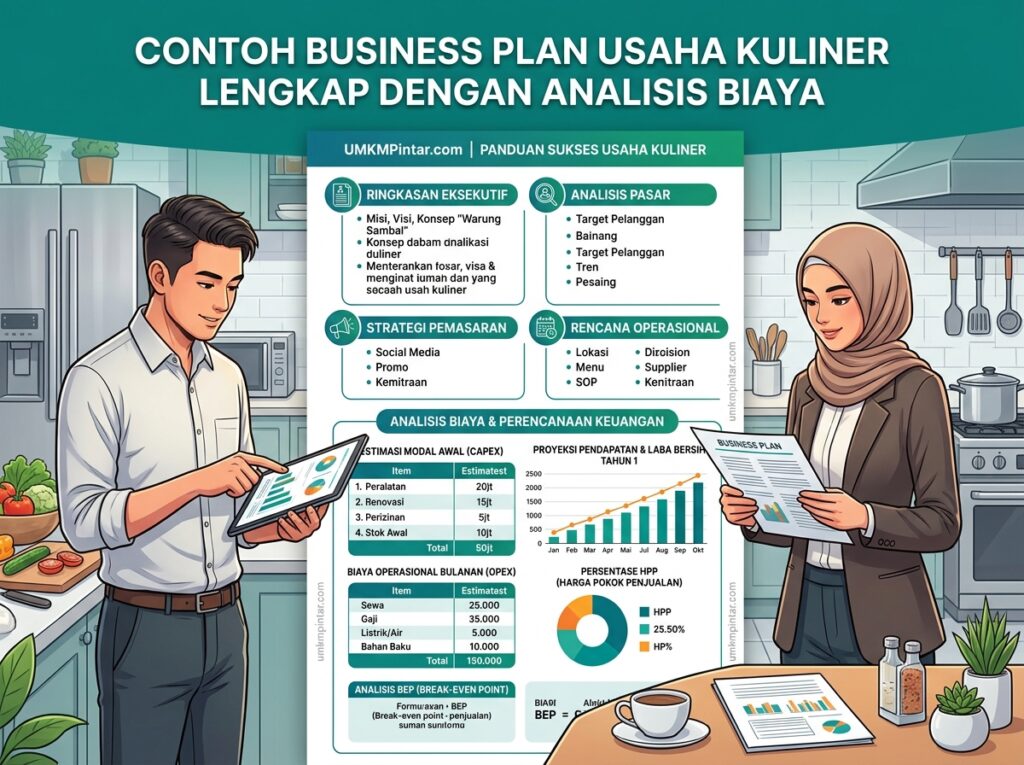 Contoh Business Plan Usaha Kuliner Lengkap dengan Analisis Biaya