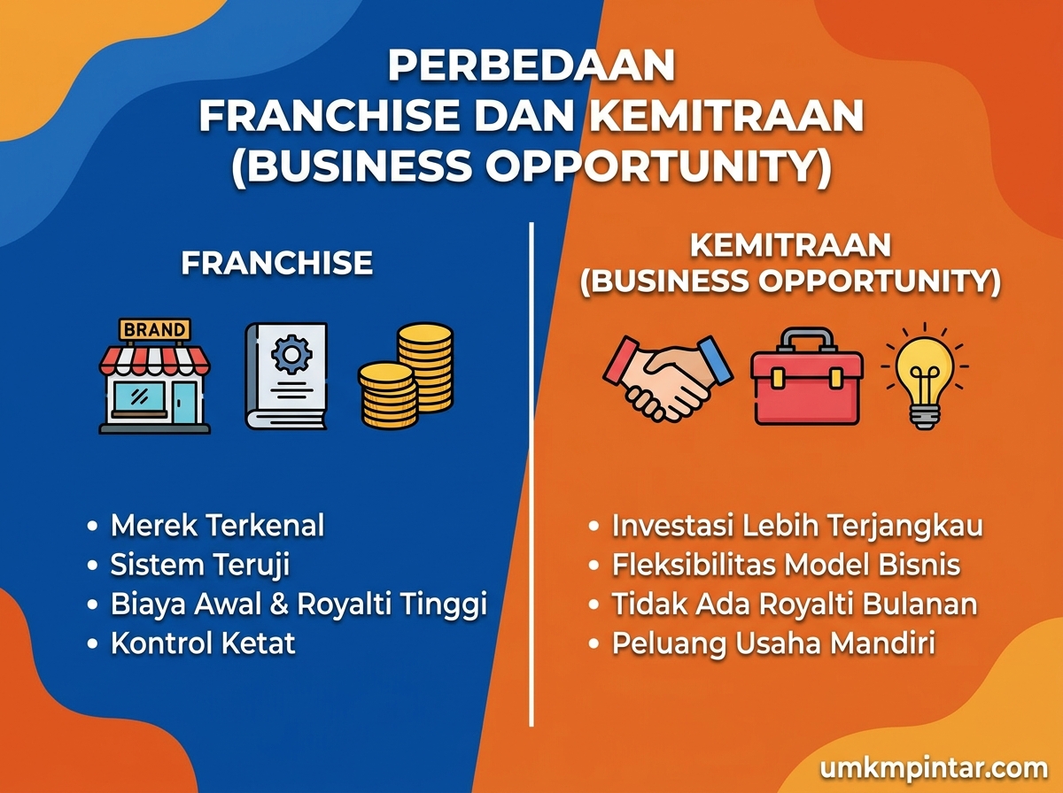 Perbedaan Antara Franchise dan Kemitraan