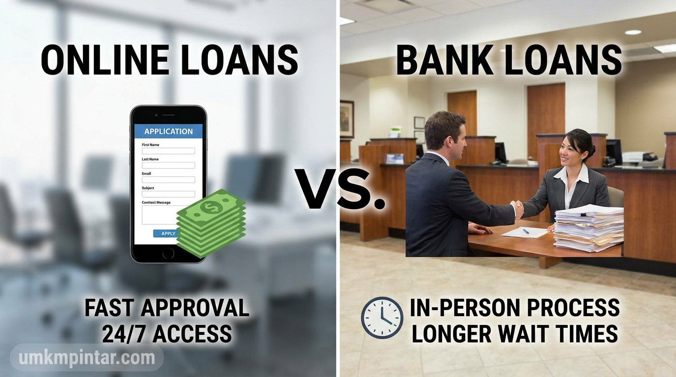 Pinjaman Online vs Pinjaman Bank
